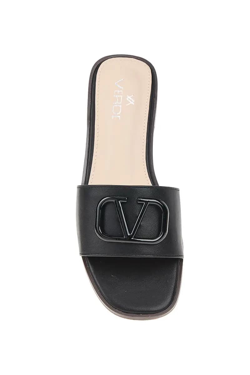 VERDE FASHION | Ciabatte dettaglio logo - 6