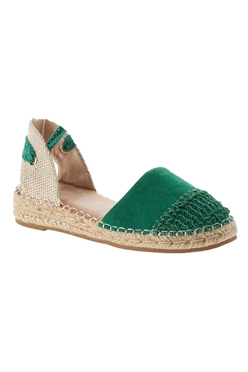 VERDE FASHION | Espadrilles in rafia ed ecopelle