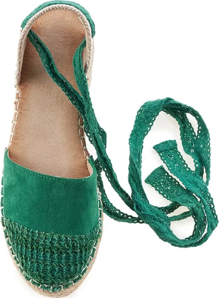 VERDE FASHION | Espadrilles in rafia ed ecopelle - 3