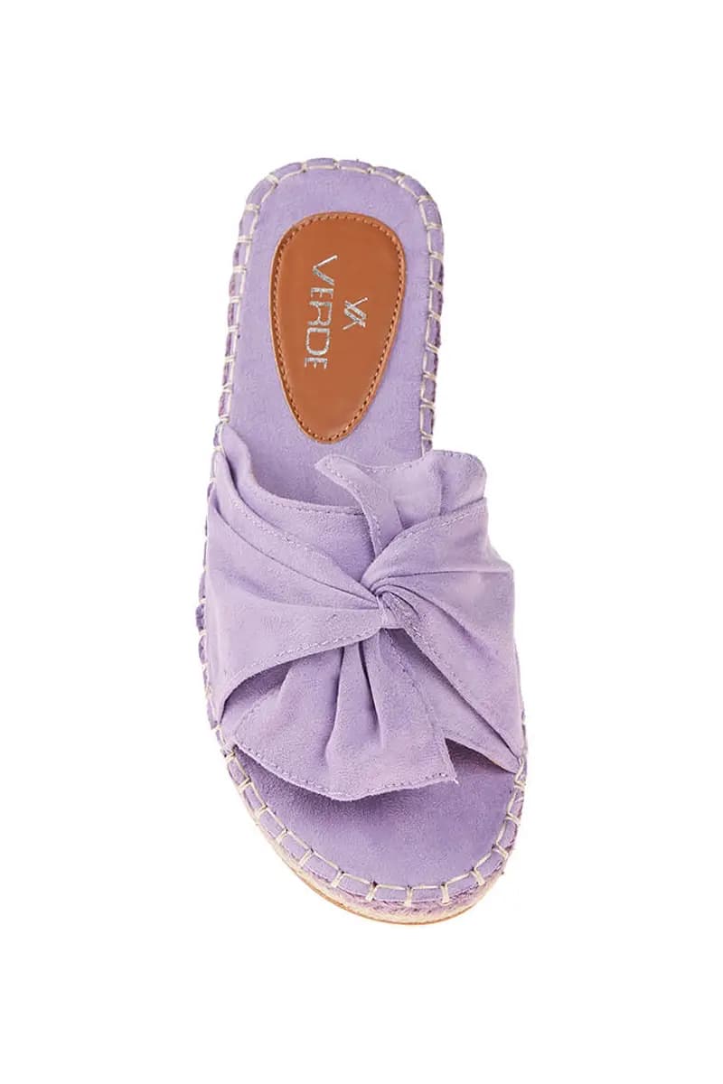 VERDE FASHION | Ciabatte fiocco scamosciate - 9