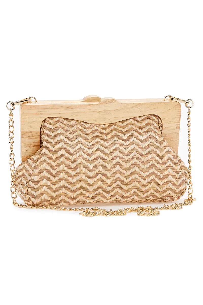 VERDE FASHION | Pochette paglia - 4