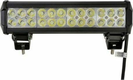 Faretto 72W Rettangolare Barra AUTO JEEP BARCA NEBBIA 24LED 12V Luce Bianca IP68 - 2
