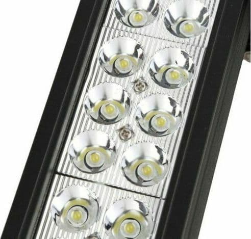 Faretto 72W Rettangolare Barra AUTO JEEP BARCA NEBBIA 24LED 12V Luce Bianca IP68 - 3