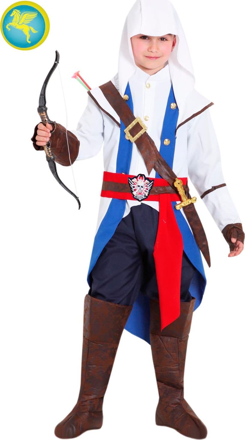COSTUME CARNEVALE IL RIBELLE BAMBINO DA 5 A 13 ANNI - PEGASUS COD. 1658 - 3