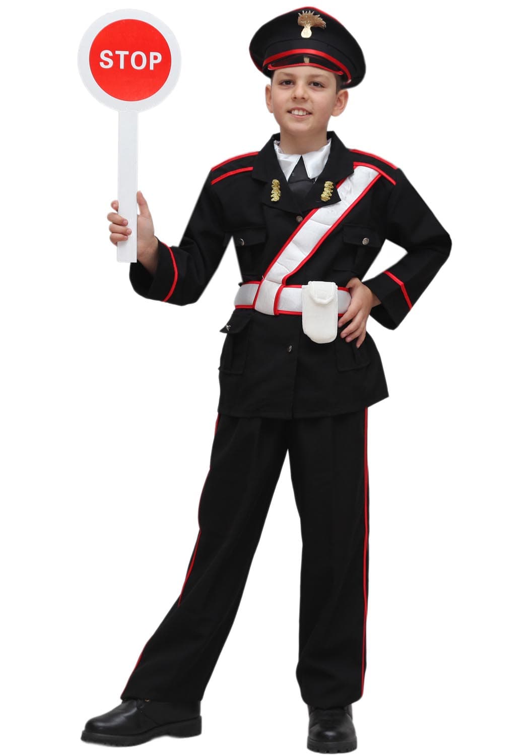 COSTUME CARNEVALE  AGENTE BAMBINO DA 5 A 13 ANNI - PEGASUS COD. 1246 - 3