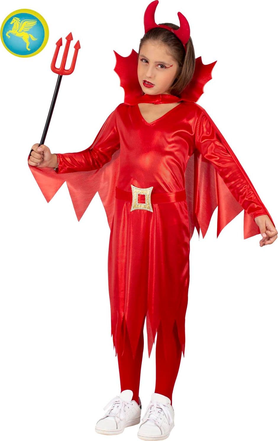 COSTUME CARNEVALE DIAVOLETTA DA 3 A 10 ANNI - PEGASUS COD. H8153 - 4