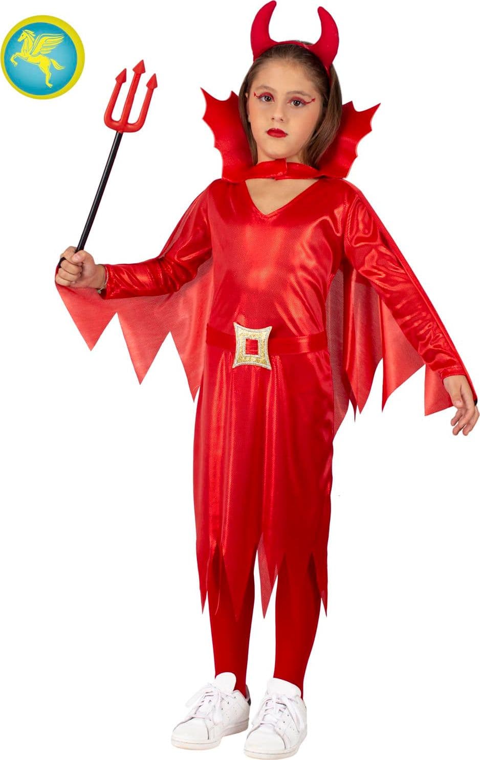 COSTUME CARNEVALE DIAVOLETTA DA 3 A 10 ANNI - PEGASUS COD. H8153 - 2