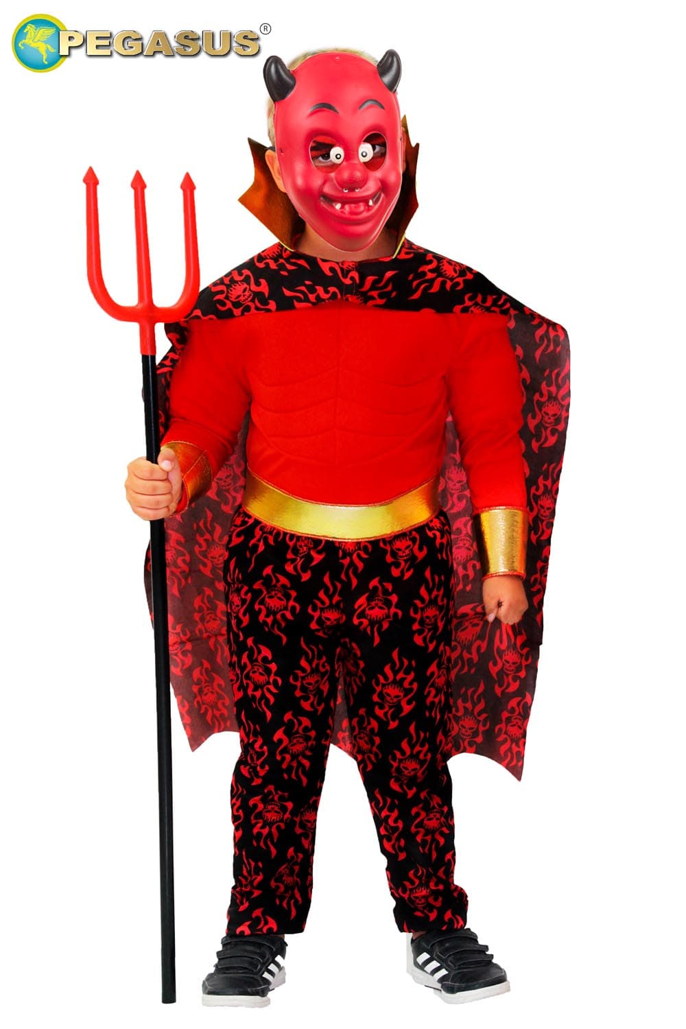 COSTUME CARNEVALE DIAVOLO BAMBINO DA 2 A 6 ANNI COD. H8528-A-2 - 2