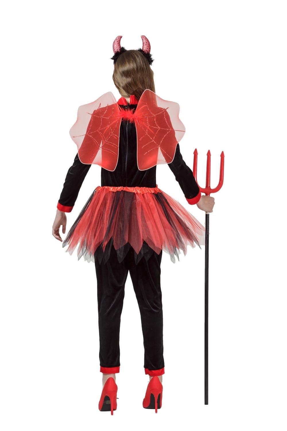 COSTUME CARNEVALE DIAVOLETTA BAMBINA DA 3 A 11 ANNI - PEGASUS COD. 1885 - 2