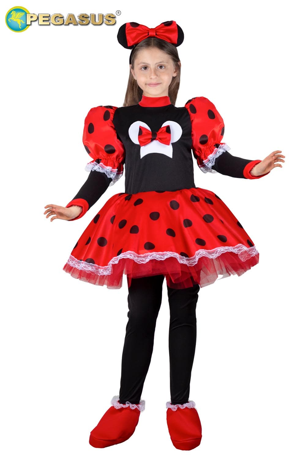 COSTUME CARNEVALE TOPOLETTA FASHION BAMBINA DA 5 A 13 ANNI COD. 1074 - 3