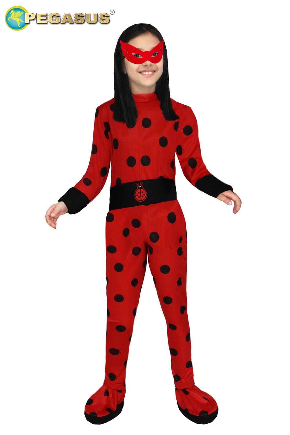 COSTUME CARNEVALE COCCINELLA JUNIOR BAMBINA DA 4 A 11 ANNI - PEGASUS COD. 1886 - 2