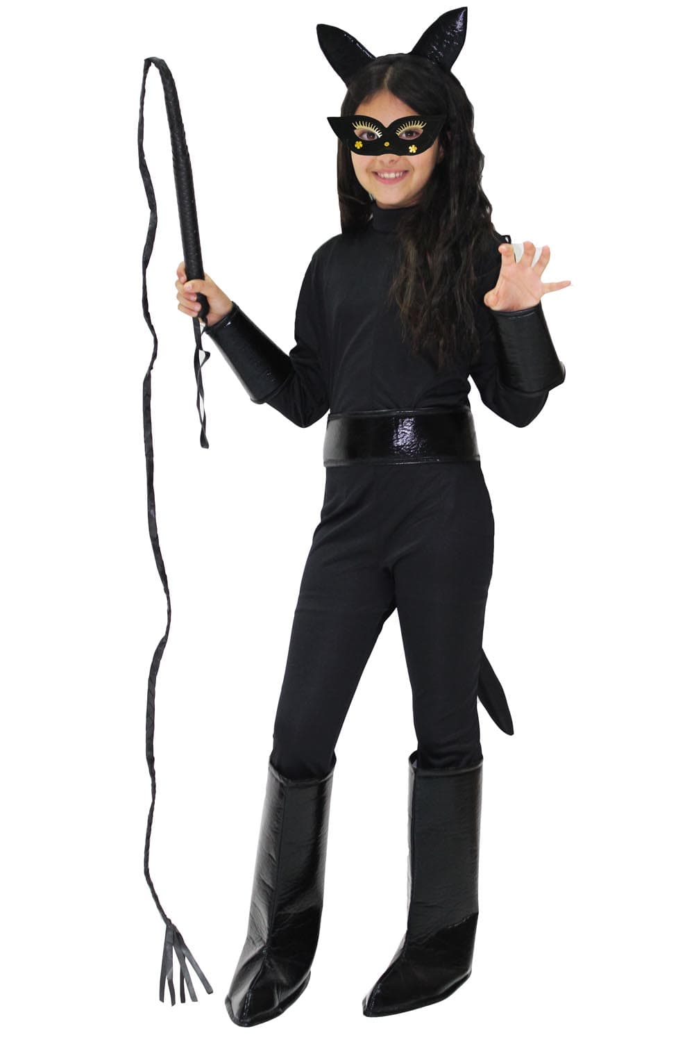 COSTUME CARNEVALE LA GATTA BAMBINA DA 5 A 13 ANNI - PEGASUS COD. 1801 - 3