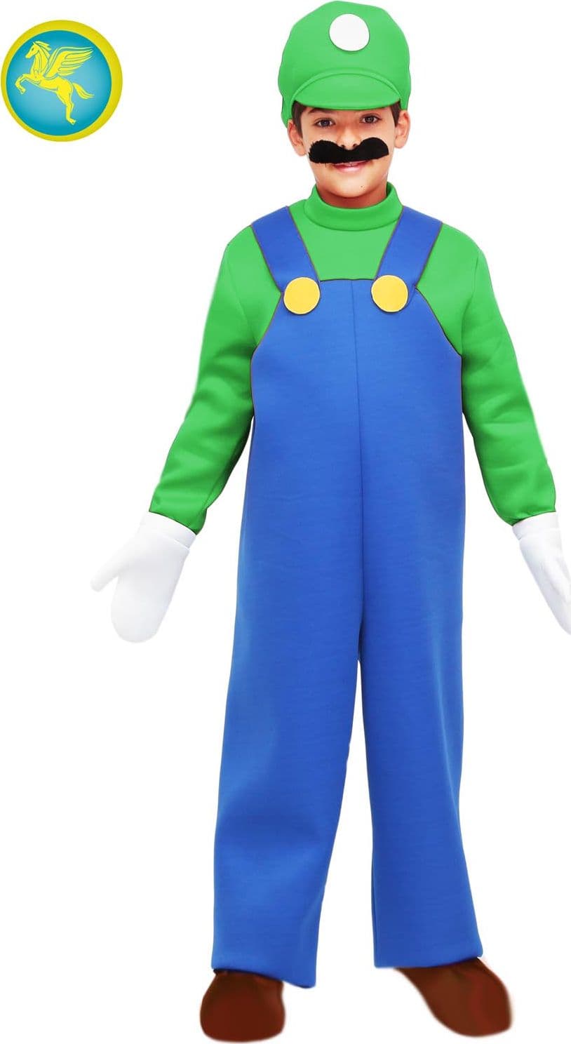 COSTUME LUIGI BAMBINO DA 5 A 11 ANNI  - PEGASUS COD. 1644 - 3