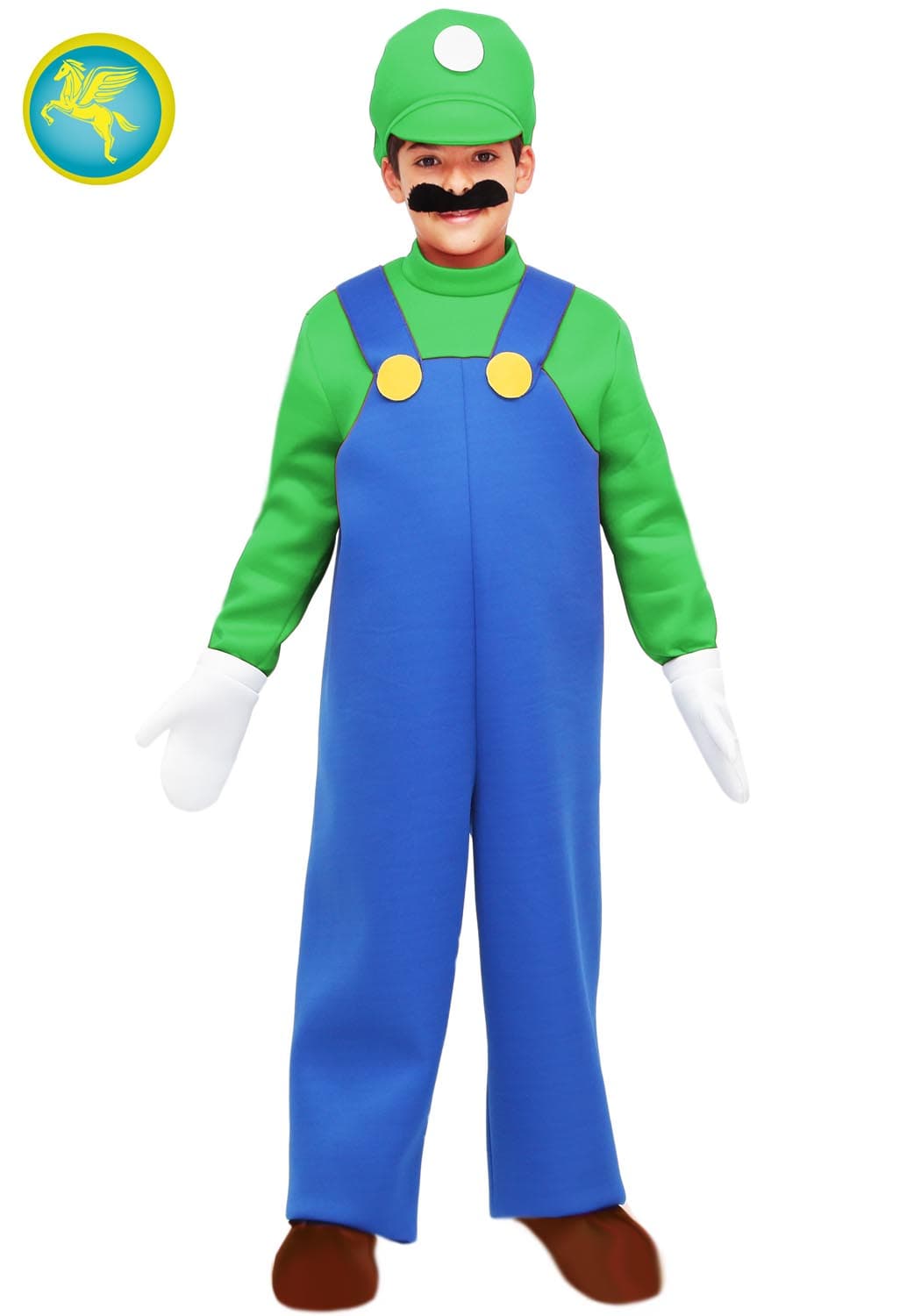 COSTUME LUIGI BAMBINO DA 5 A 11 ANNI  - PEGASUS COD. 1644 - 3