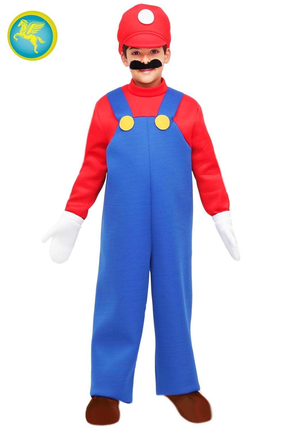 COSTUME MARIO BAMBINO DA 5 A 11 ANNI  - PEGASUS COD. 1643 - 3