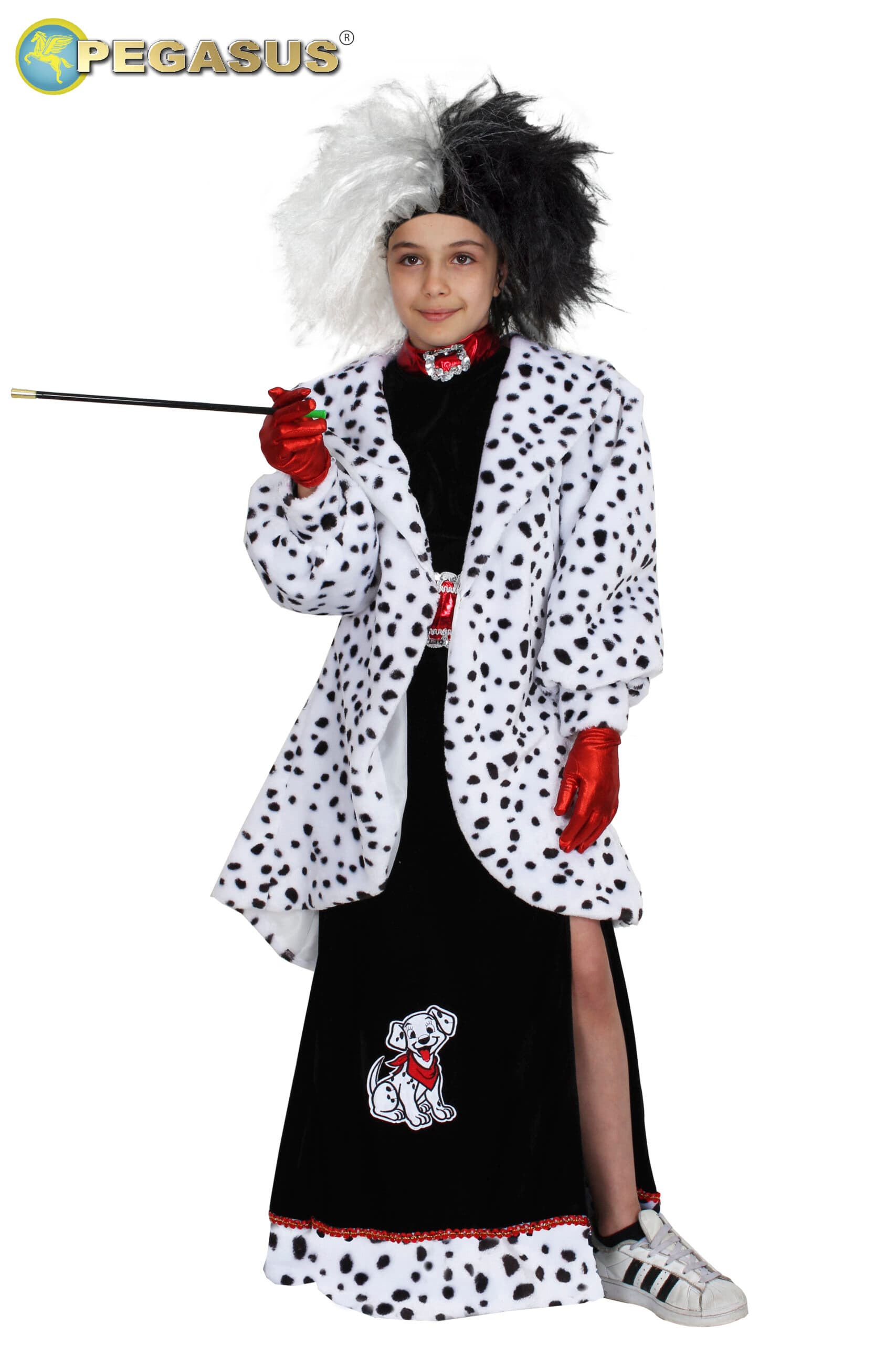 COSTUME CRUDELIA LUSSO BAMBINA DA 5 A 13 ANNI - PEGASUS COD. 1900 - 4