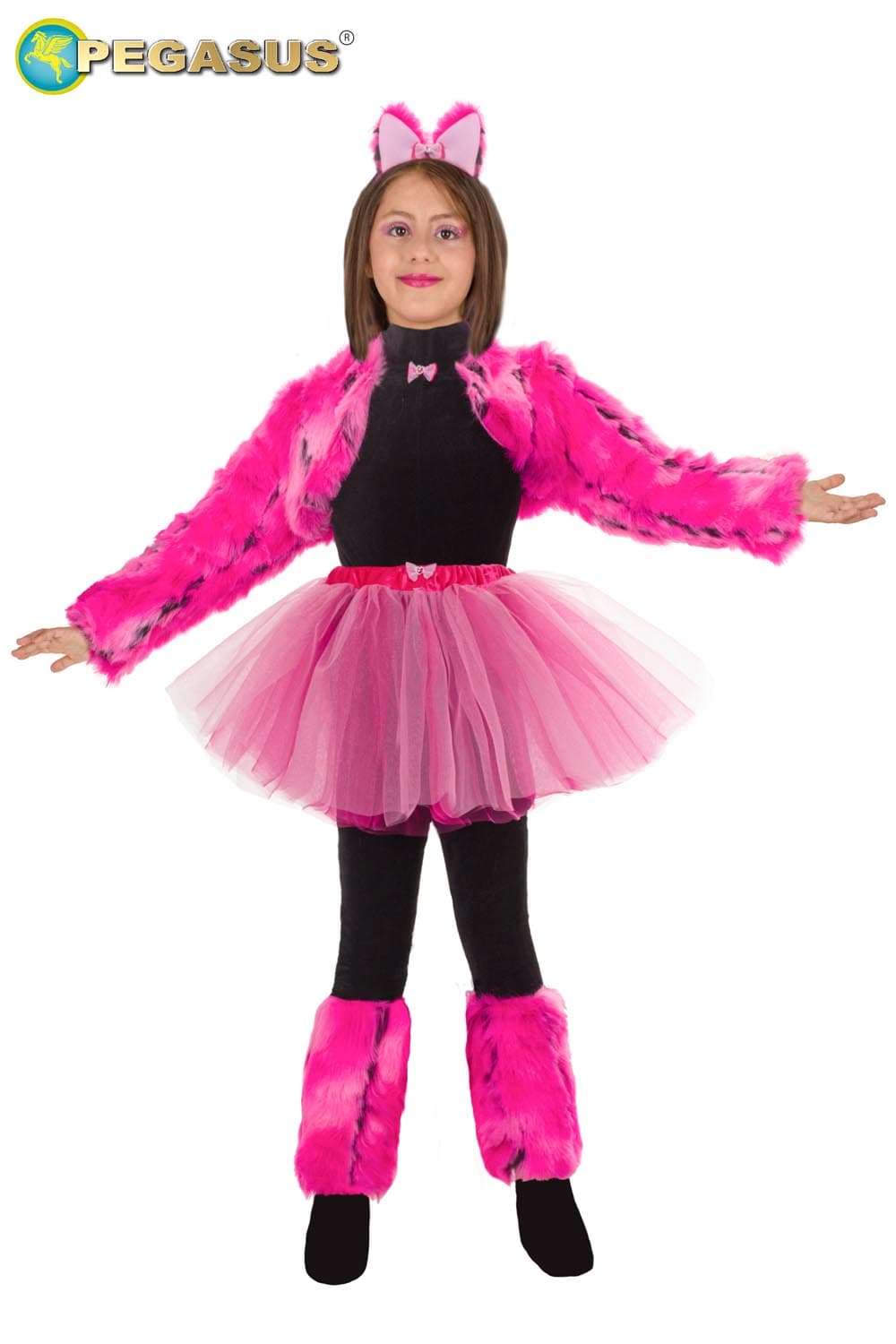 COSTUME GATTINA LUSSO BAMBINA DA 5 A 13 ANNI - PEGASUS COD. 1945 - 5