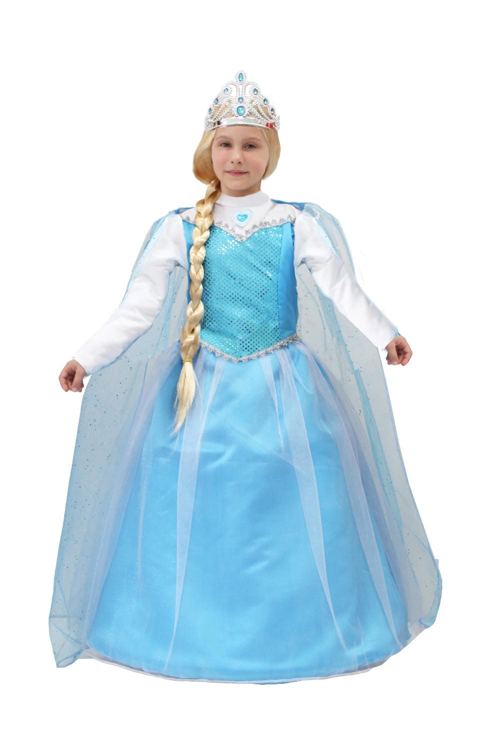 COSTUME CARNEVALE REGINA DELLA NEVE BAMBINA DA 3 A 10 ANNI -PEGASUS  COD. 7063 - 2
