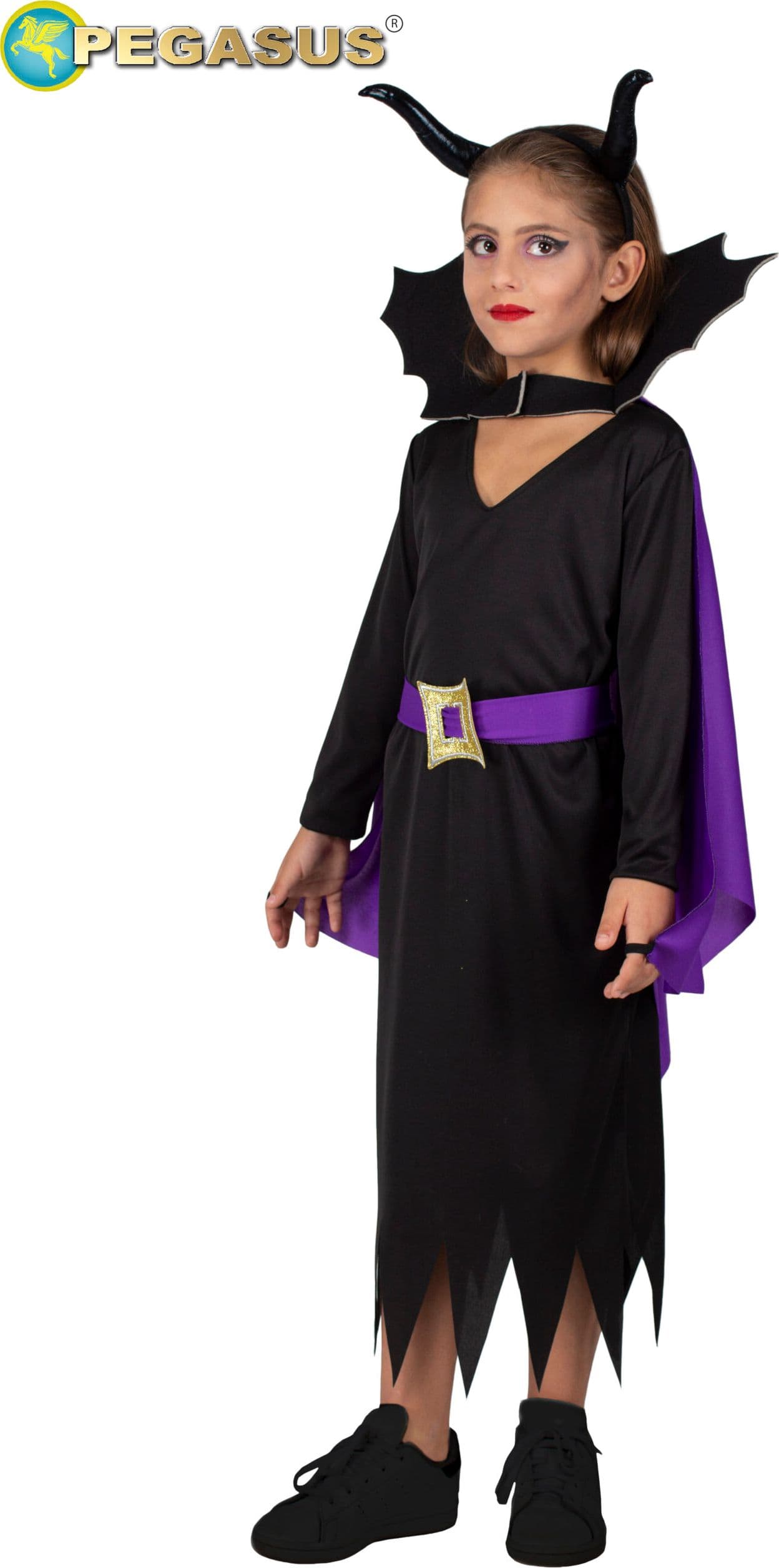 COSTUME CARNEVALE STREGA DELLE FIABE BAMBINA DA 3 A 8 ANNI - PEGASUS COD. 8085 - 2