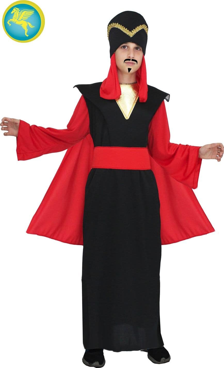 COSTUME CARNEVALE JAFAR BAMBINO DA 3 A 8 ANNI - PEGASUS COD. 8023-A-2 - 3