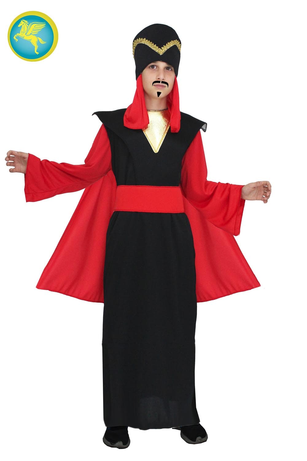 COSTUME CARNEVALE JAFAR BAMBINO DA 3 A 8 ANNI - PEGASUS COD. 8023-A-2 - 3