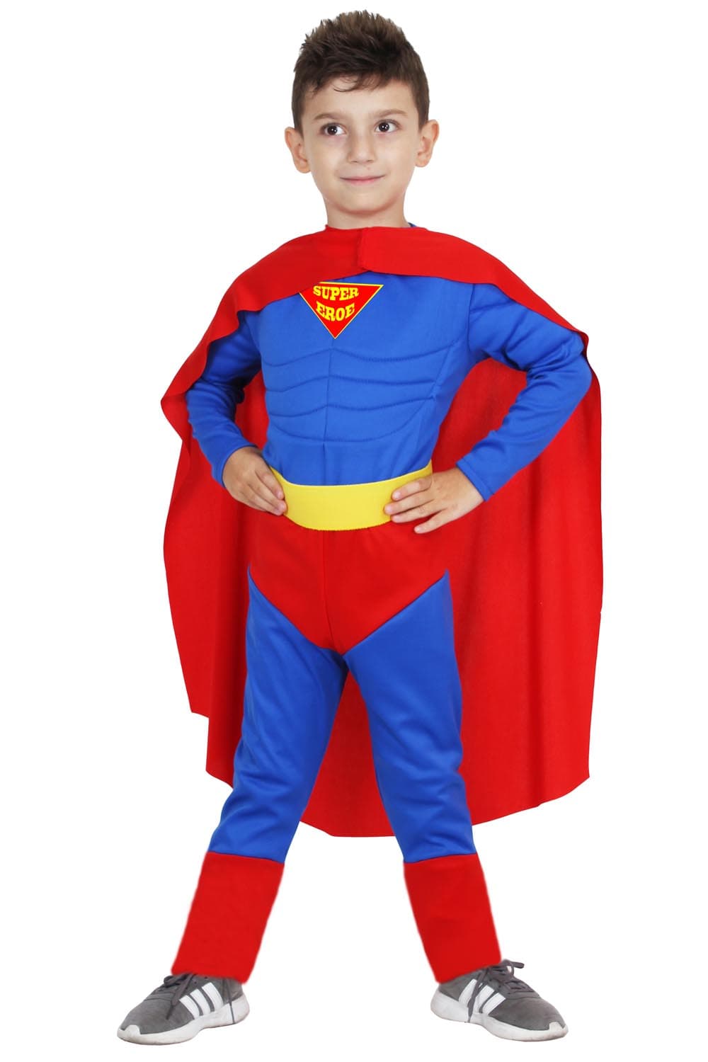 COSTUME SUPERHERO (SUPERMAN) BAMBINO DA 3 A 10 ANNI - PEGASUS COD. 8077 - 2
