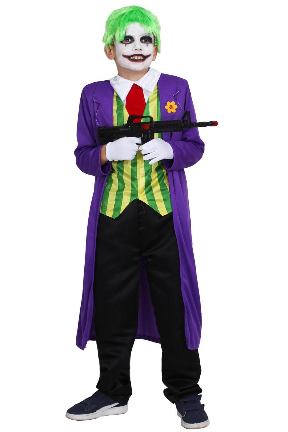 COSTUME CLOWN PAZZO BAMBINO DA 5 A 10 ANNI COD. 8081-A-2 - 3