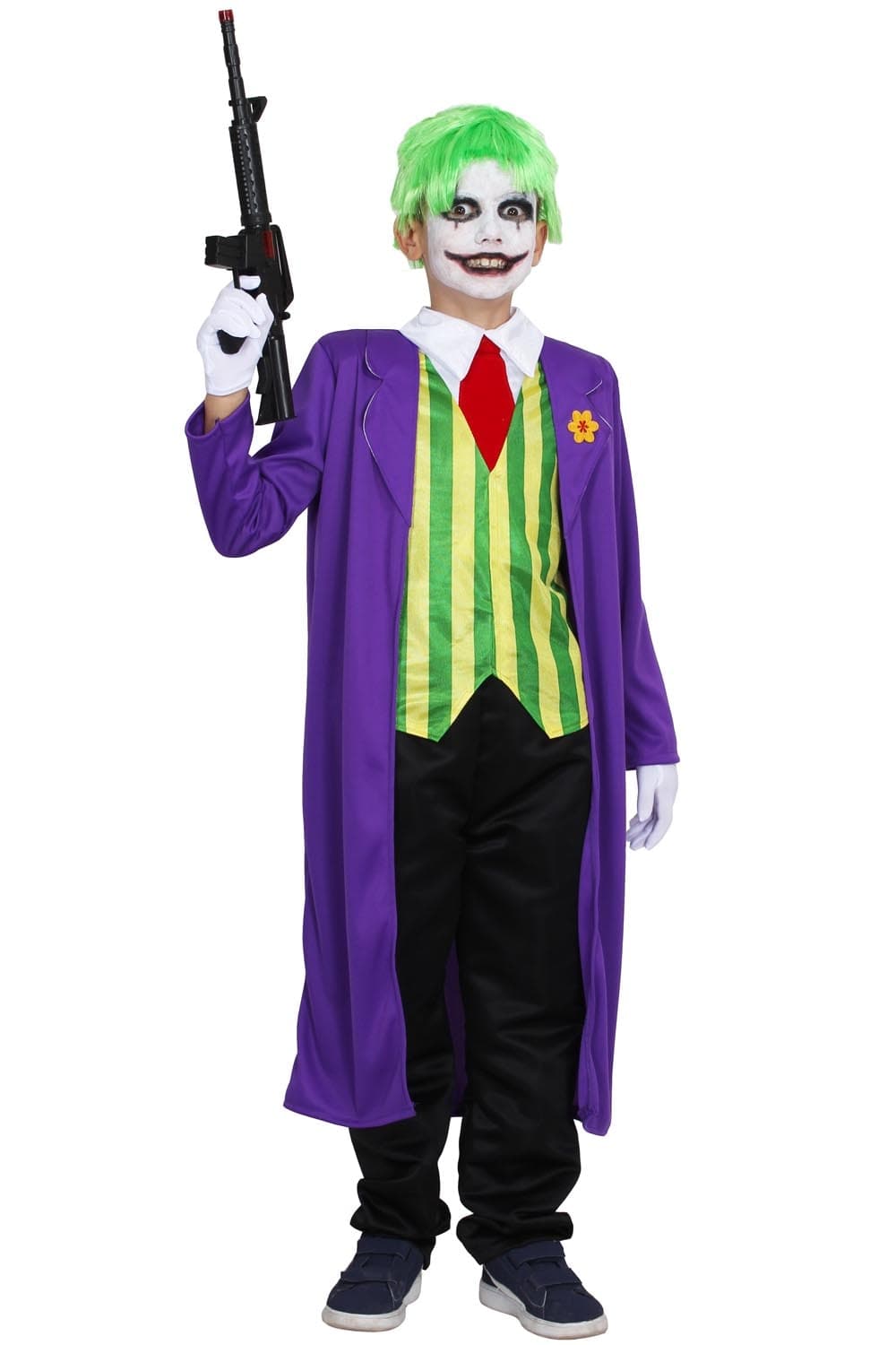 COSTUME CLOWN PAZZO BAMBINO DA 5 A 10 ANNI COD. 8081-A-2 - 2