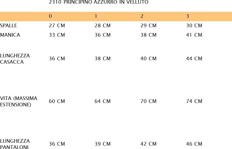 COSTUME PRINCIPINO AZZURRO IN VELLUTO NEONATO DA 0 A 3 ANNI - VENEZIANO COD. 2310 - 3
