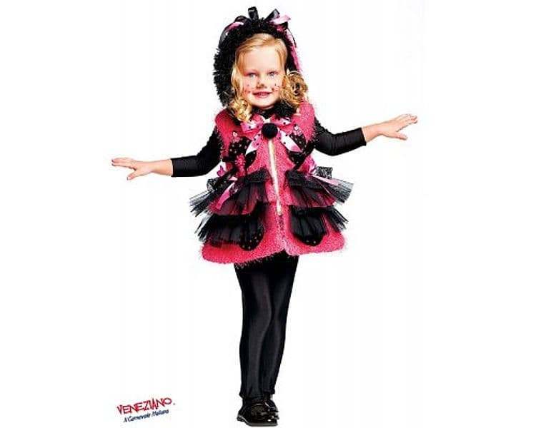 COSTUME MISS COCCINELLA BAMBINA 5 - 6 ANNI VENEZIANO COD. 50608 - 4
