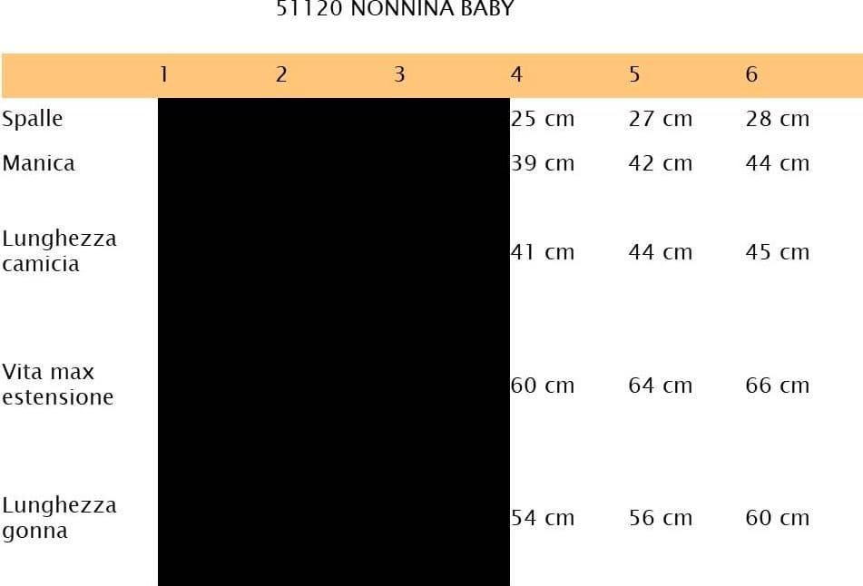 COSTUME NONNINA BAMBINA DA 4 A 6 ANNI VENEZIANO COD. 51120 - 2