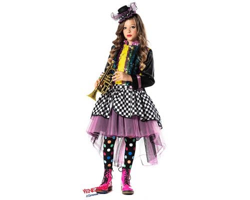 COSTUME ARTISTA DI STRADA BAMBINA DA 4 A 6 ANNI VENEZIANO COD. 51137 - 4