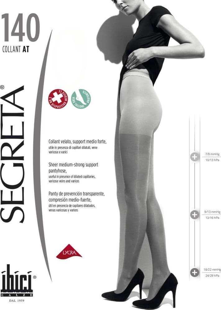 Collant segreta 140 den support medio forte velato - 2