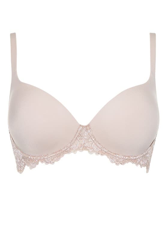 Reggiseno Balconcino Imbottito in microfibra e pizzo - Mousse Pizzo Coppa C - Lormar - 10