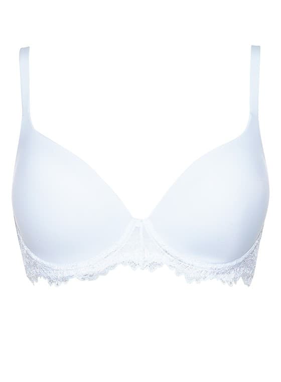 Reggiseno Balconcino Imbottito in microfibra e pizzo - Mousse Pizzo Coppa C - Lormar - 5