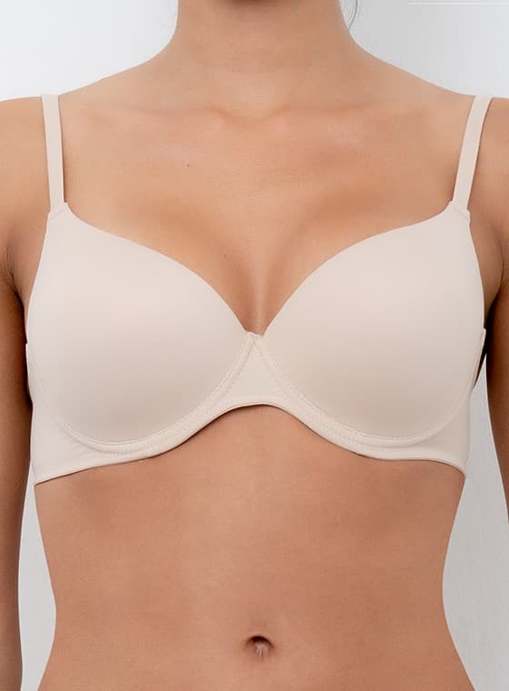 Reggiseno Balconcino Imbottito in microfibra - Mousse Coppa C - Lormar - 10