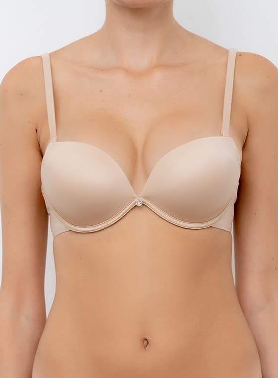 Reggiseno Super Push Up +2 taglie in microfibra - Double Coppa B - Lormar - 6