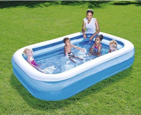 Piscina gonfiabile per bambini 262 x 175 cm da balcone e giardino - 2