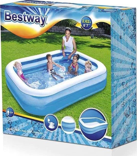 Piscina gonfiabile per bambini 262 x 175 cm da balcone e giardino - 5