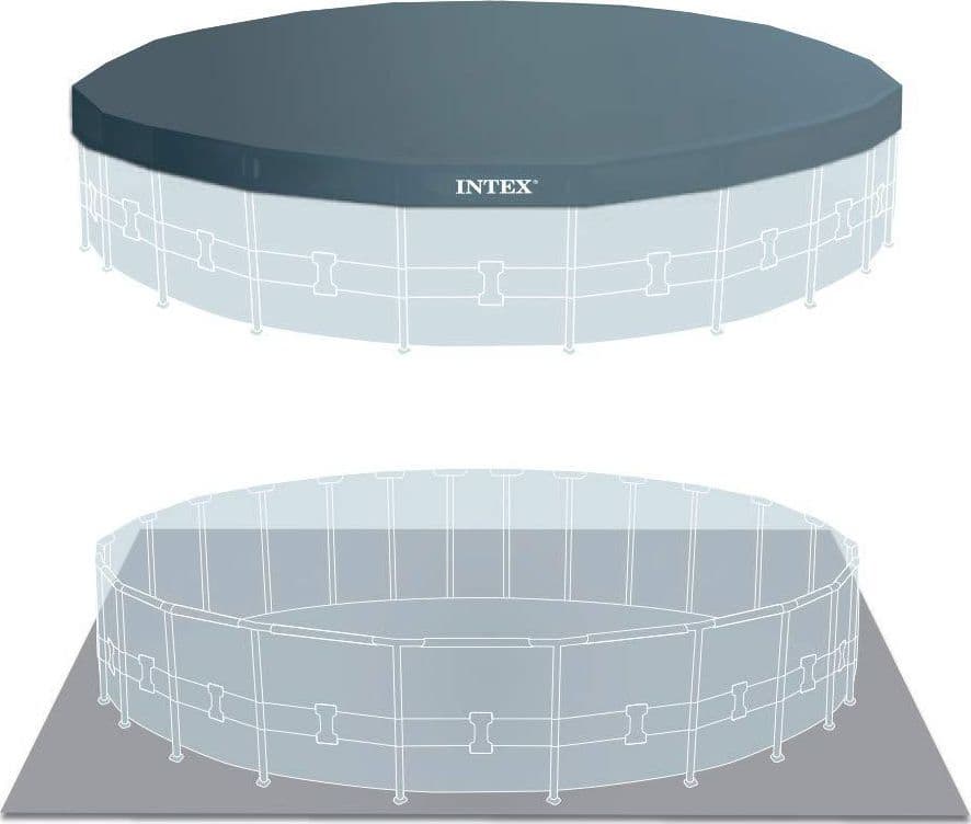 Piscina fuori terra rotonda, 549 x h122 cm, con pompa e scaletta "Prism Frame" - 6
