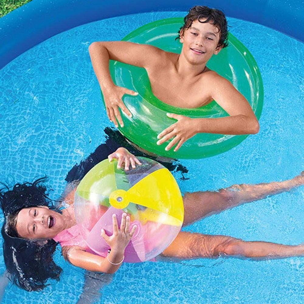 Piscina rotonda fuori-terra gonfiabile easy set Intex per giardino e veranda - 3