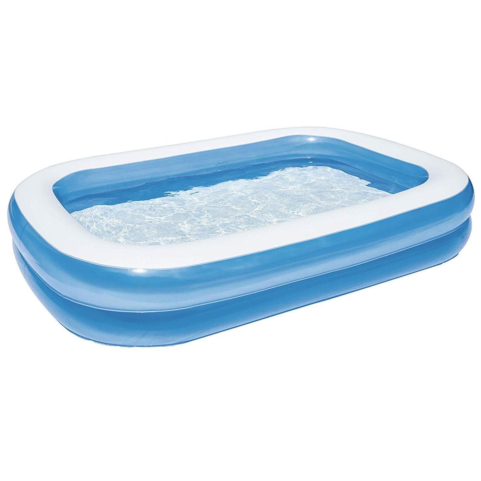 Piscina gonfiabile rettangolare 305 x 183 cm da giardino balcone veranda bambini - 7