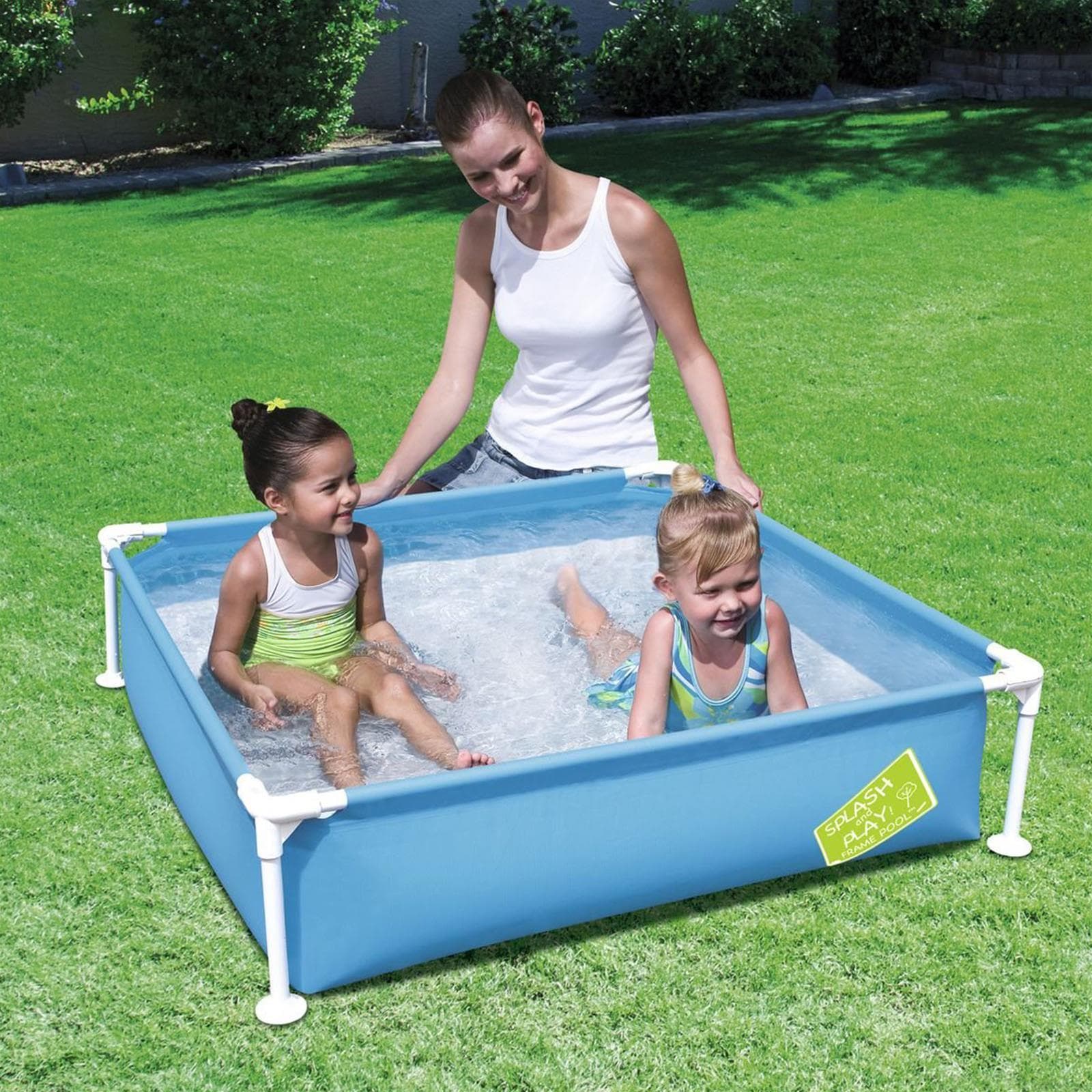 Piscina quadrata 122x122 da giardino balcone mare spiaggia bambino bambina - 8