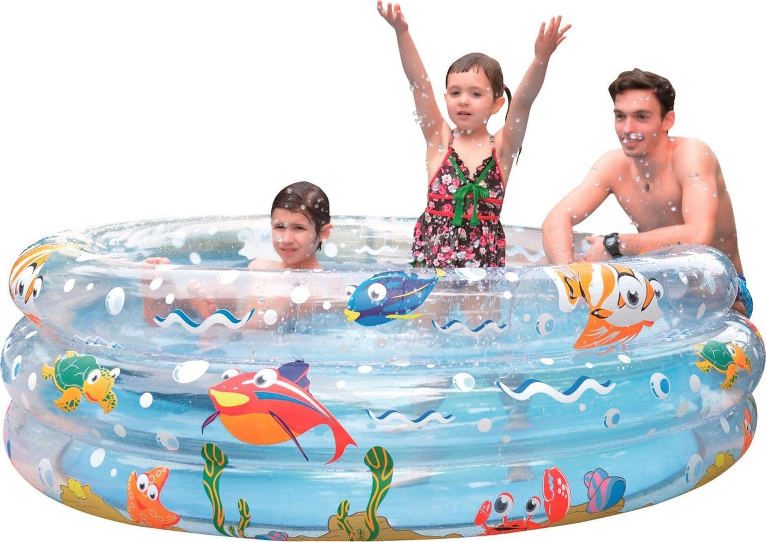 Piscina tonda da balcone da spiaggia gonfiabile 170 cm per giardino per bambino - 2