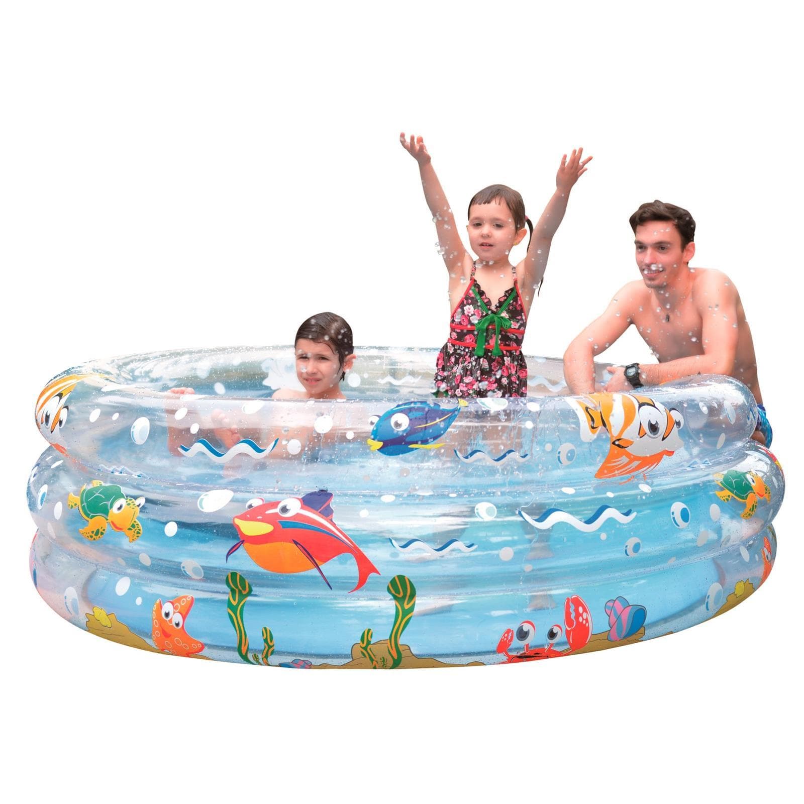 Piscina tonda da balcone da spiaggia gonfiabile 170 cm per giardino per bambino - 2