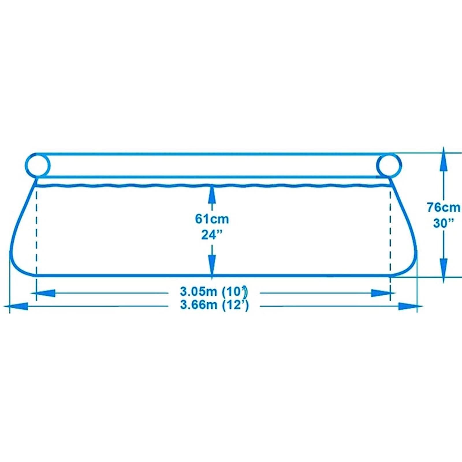 Piscina 305 cm tonda fuoriterra per bambini giardino veranda ciambellone - 2