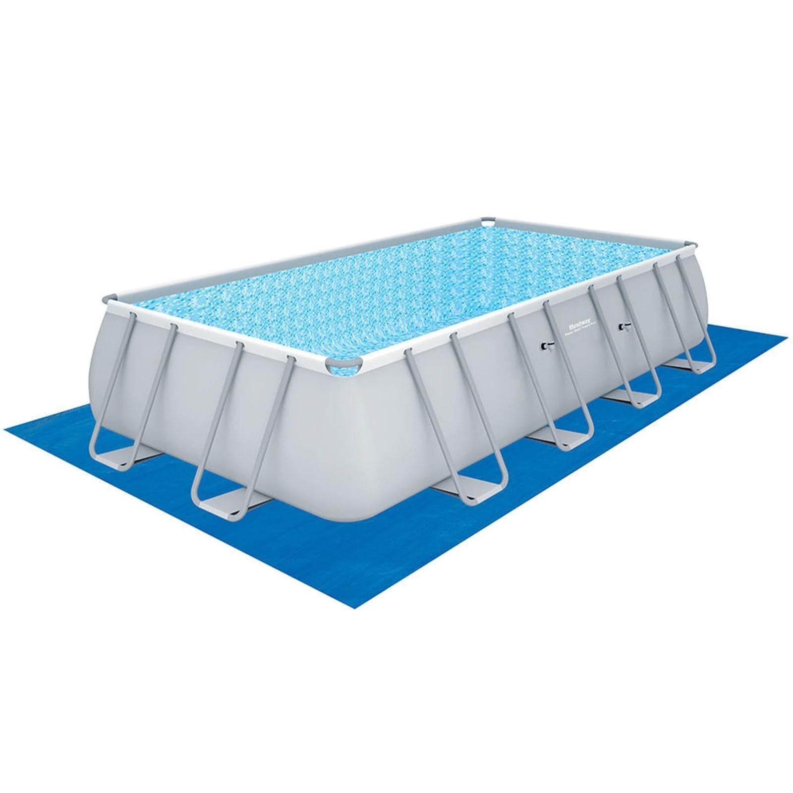 Piscina rettangolare 549x274xh122 con filtro e scaletta da giardino - 3