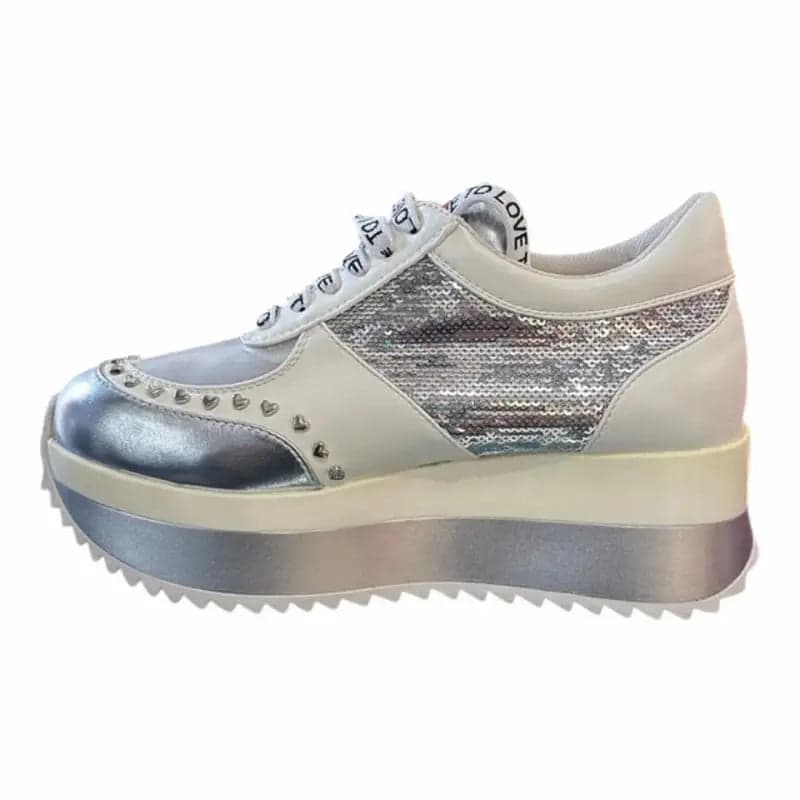 N1 SNEAKERS Love To Love Argento 0000000509 - 5