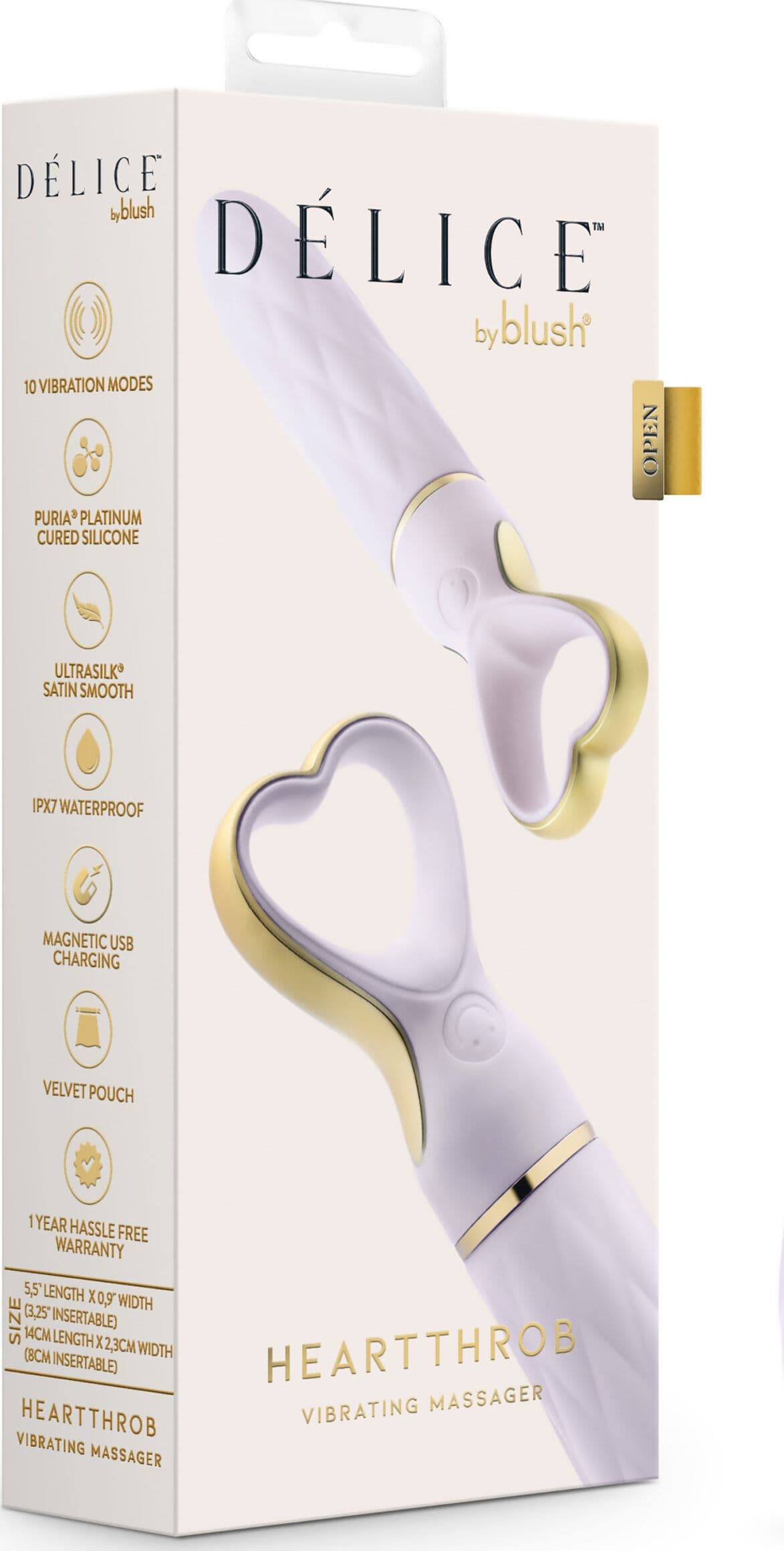 Vibratore a cuore Heartthrob Silicone Puria® + UltraSilk® USB idea regalo 10 modalità idea regalo - 2