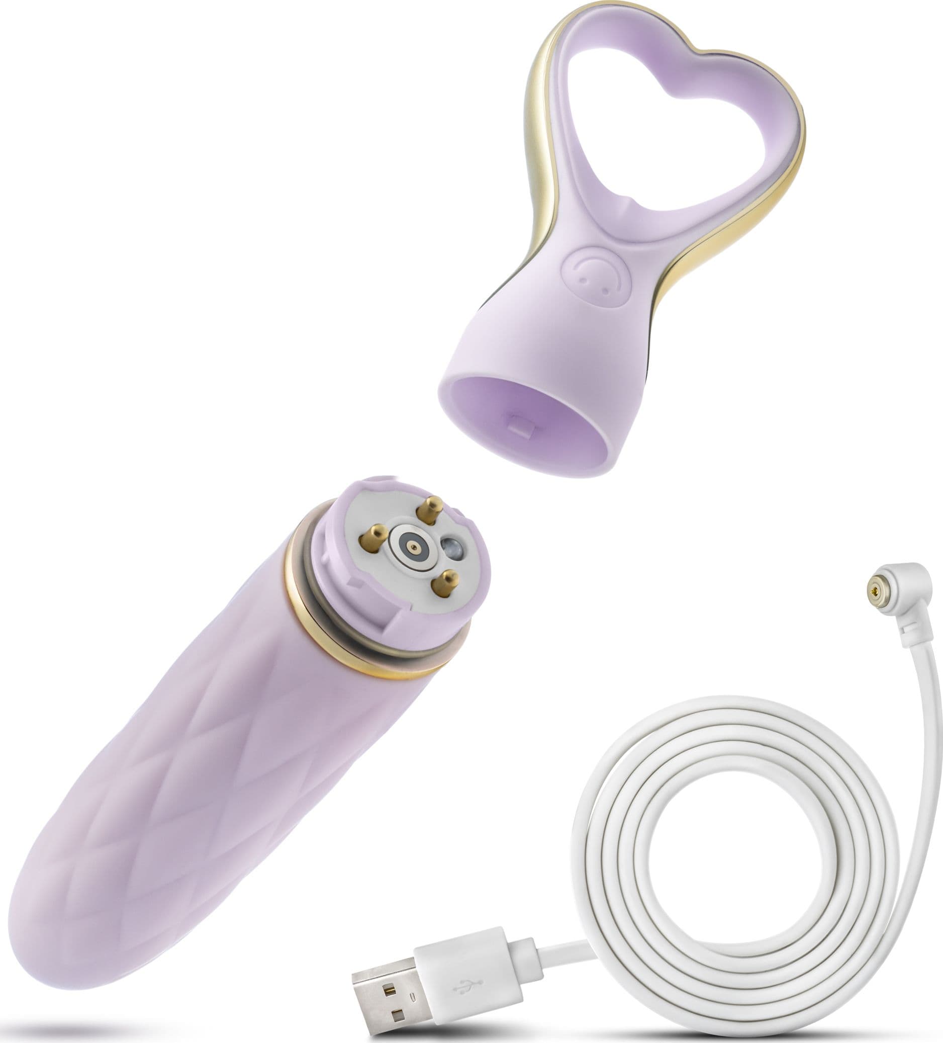 Vibratore a cuore Heartthrob Silicone Puria® + UltraSilk® USB idea regalo 10 modalità idea regalo - 10